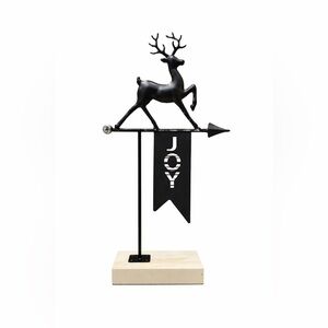 Ashland Black Reindeer JOY Tabletop Holiday Decor